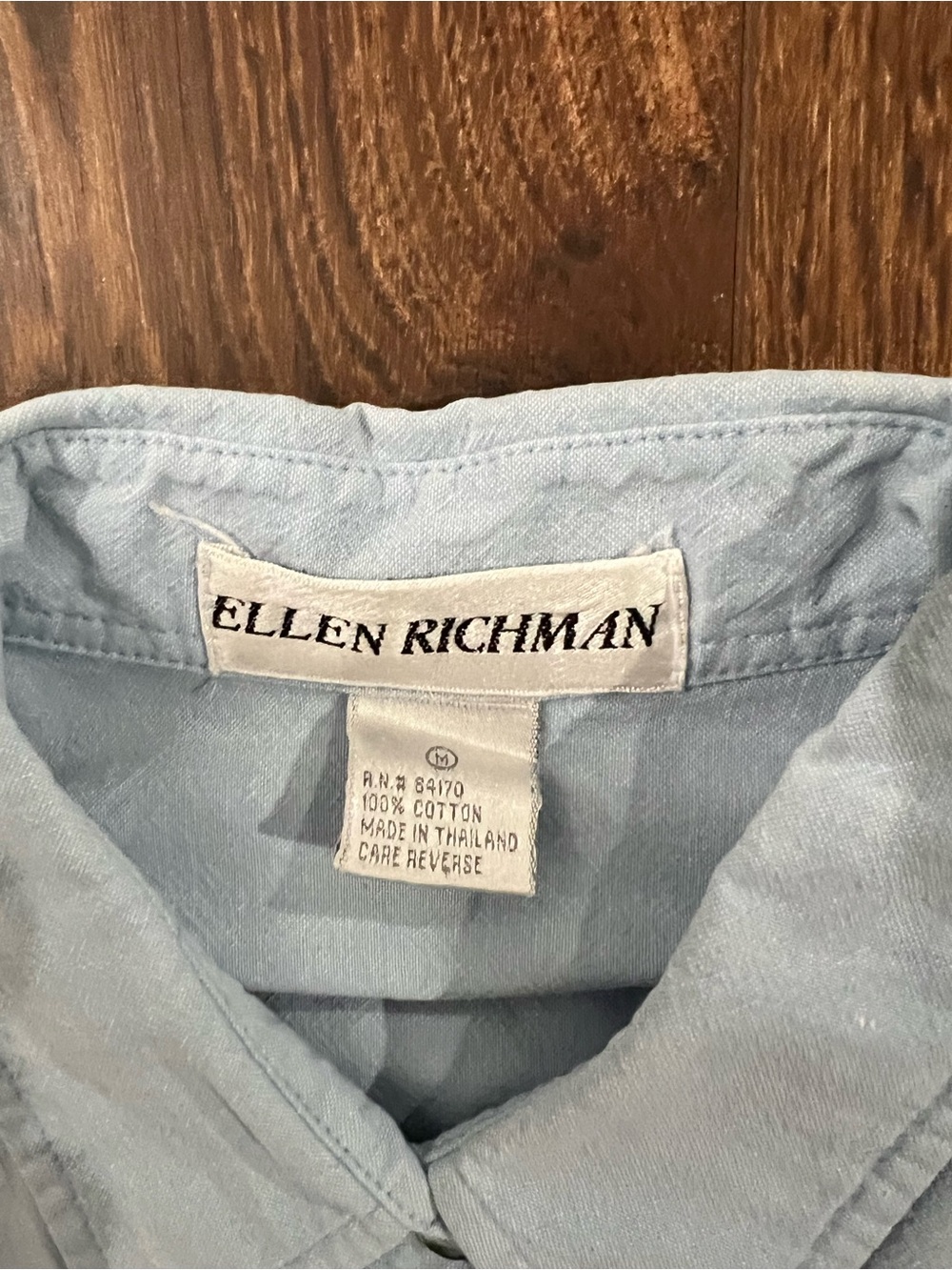 Ellen Richman Light Blue Womenโs long sleeve Shirt - Casual Cotton